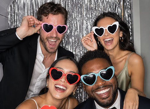 Ultimate photo booth package with unlimited prints and attendant